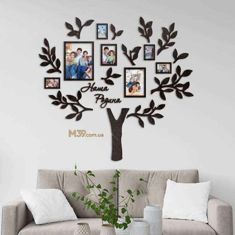 Подарунок на Пасху Татові- Сімйне дерево "Наша Родина", колаж з фото