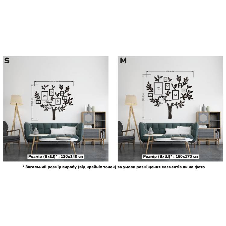 Подарунок на Пасху Татові- Сімйне дерево "Наша Родина", колаж з фото