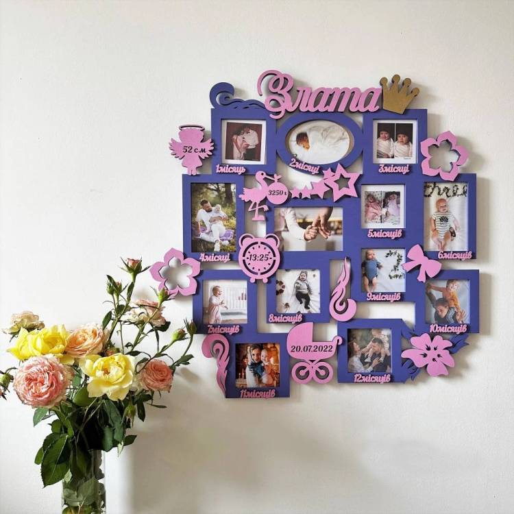 Детская Метрика Именная 12 Месяцев Жизни