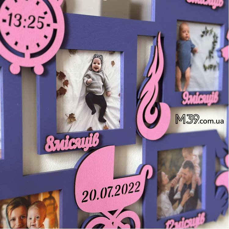 Детская Метрика Именная 12 Месяцев Жизни