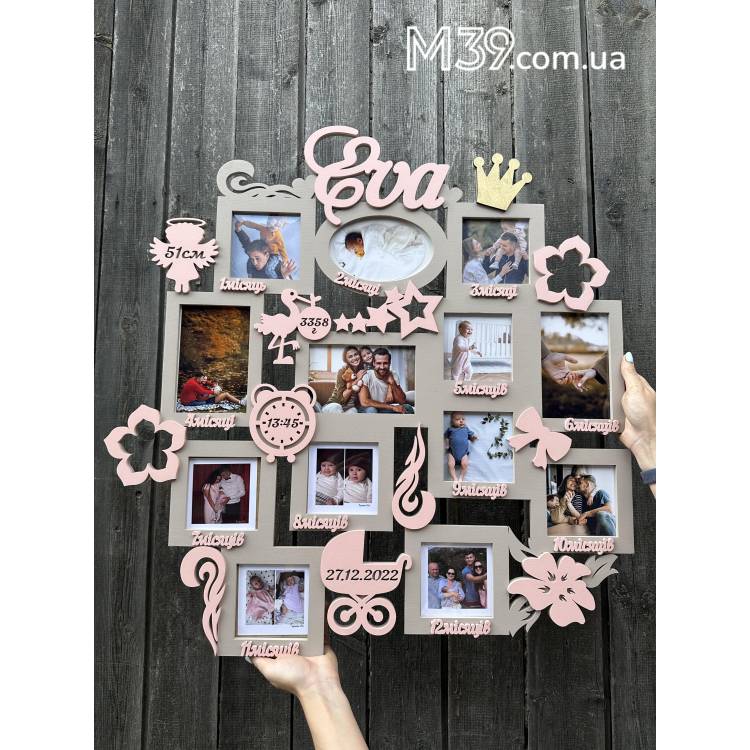 Детская Метрика Именная 12 Месяцев Жизни