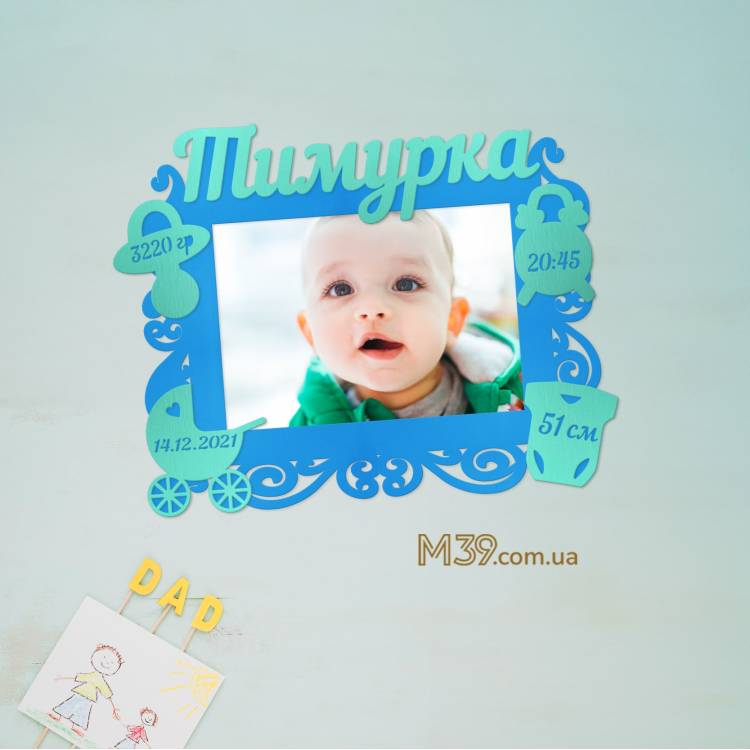Дитяча метрика з вензелями на 1 фото m39.com.ua Дитяча метрика з вензелями на 1 фото