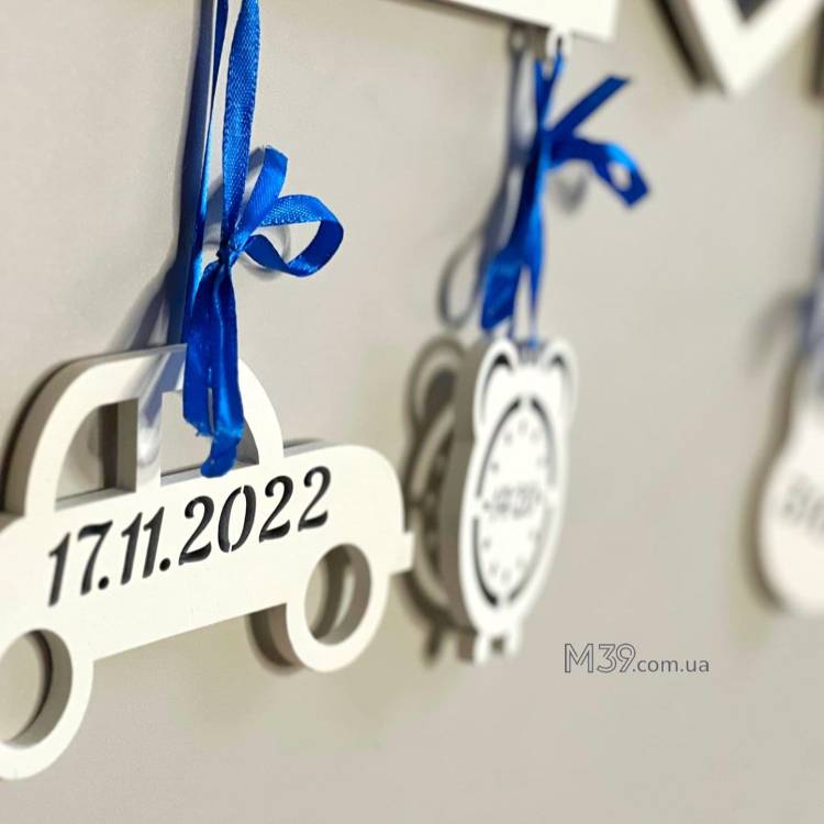 Дитяча метрика на 3 фото Совушки m39.com.ua Дитяча метрика на 3 фото Совушки