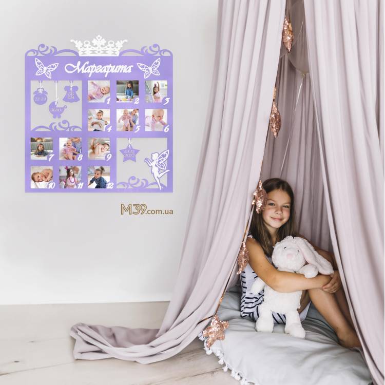 Дитяча Метрика Перший Рік Фея m39.com.ua Дитяча Метрика Перший Рік Фея