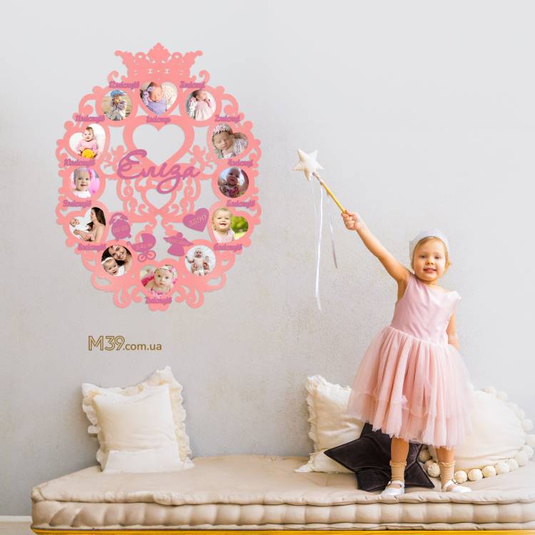 Дитяча метрика велика на 12 фото Серця