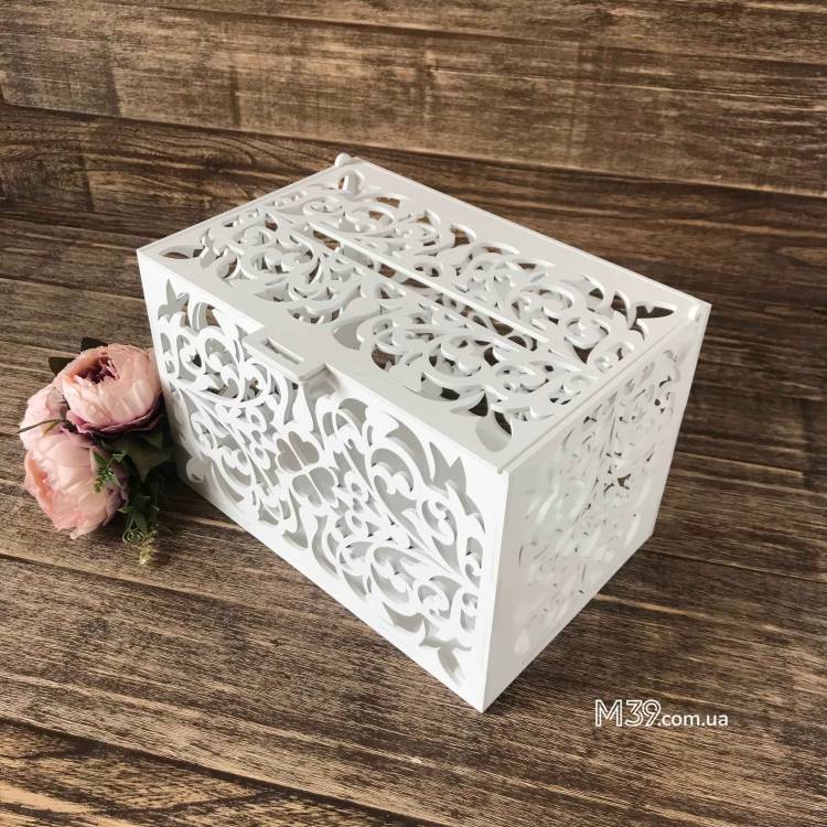 Коробка для денег свадебная Цветочный принт