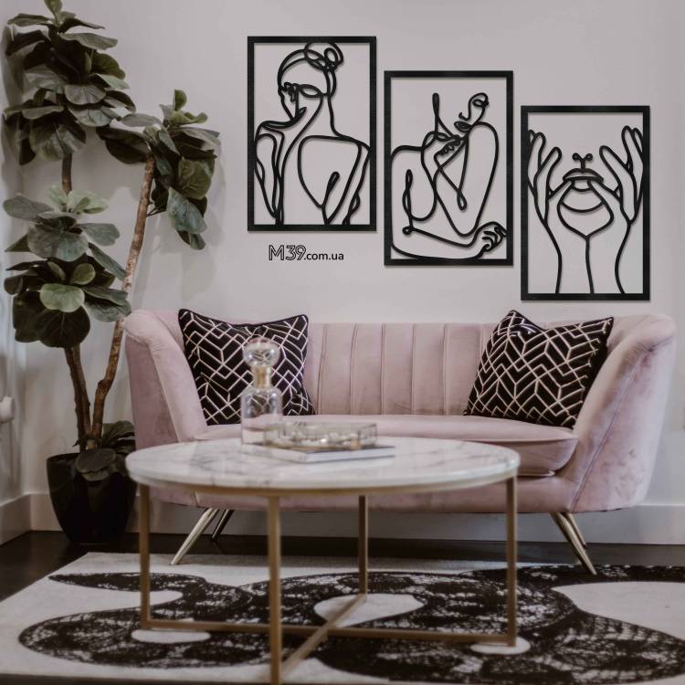 Мінімалістичне панно Триптих — подарунок хореографу