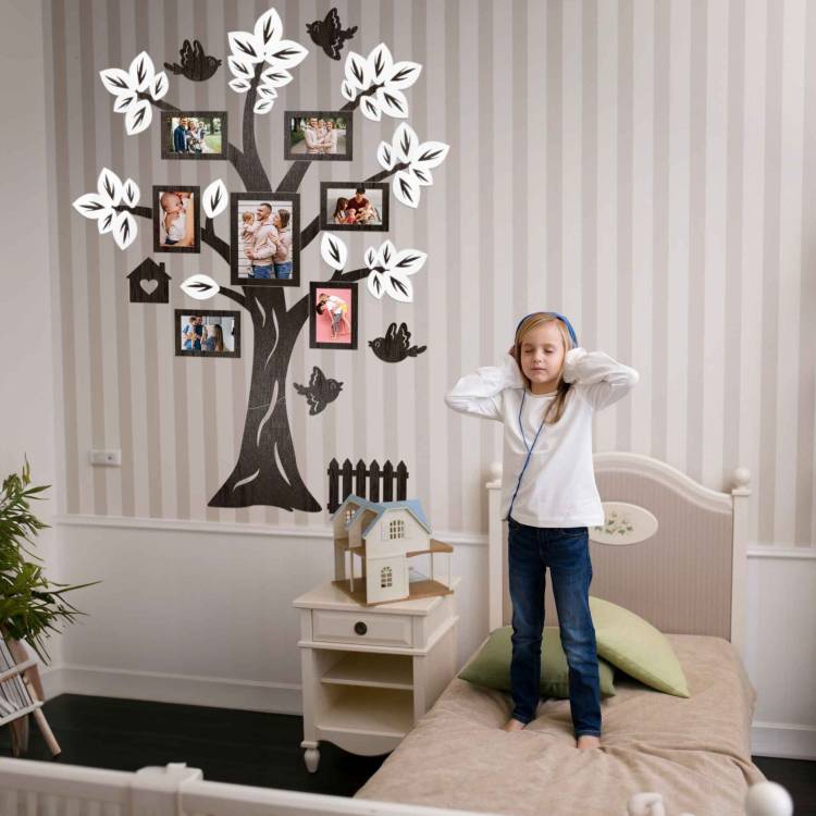 Фоторамки в дитячу кімнату - Композиція з Фоторамок Дерево Дитяче Мінімалістичне