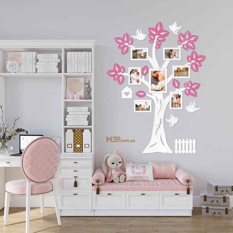 Фоторамки в дитячу кімнату - Композиція з Фоторамок Дерево Дитяче Мінімалістичне
