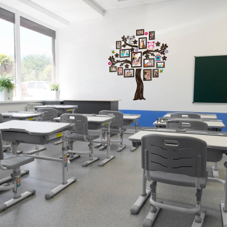 Декор в Школу на Стіну - Композиція з Фоторамок Лісова Казка, Дерево Дитяче m39.com.ua Декор в Школу на Стіну - Композиція з Фоторамок Лісова Казка, Дерево Дитяче