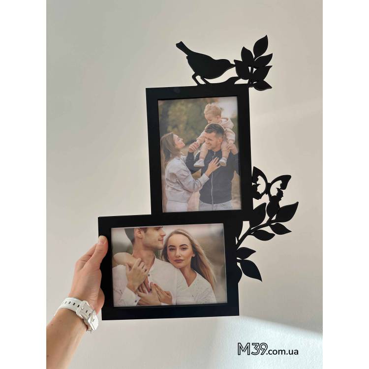 Фоторамка з Пташкою, Метеликом і Гілочками Ніжна