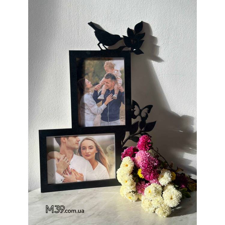 Фоторамка з Пташкою, Метеликом і Гілочками Ніжна