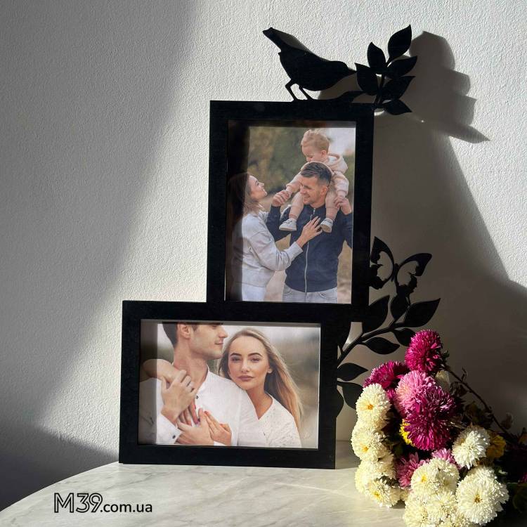 Фоторамка з Пташкою, Метеликом і Гілочками Ніжна
