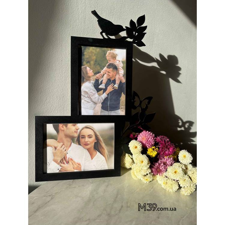 Фоторамка з Пташкою, Метеликом і Гілочками Ніжна