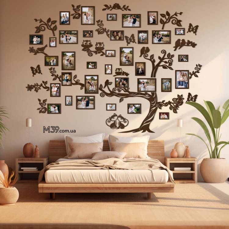 Сімейне дерево "Грандіозне", композиція з фоторамок