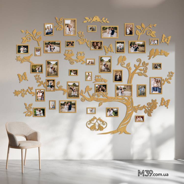 Сімейне дерево "Грандіозне", композиція з фоторамок