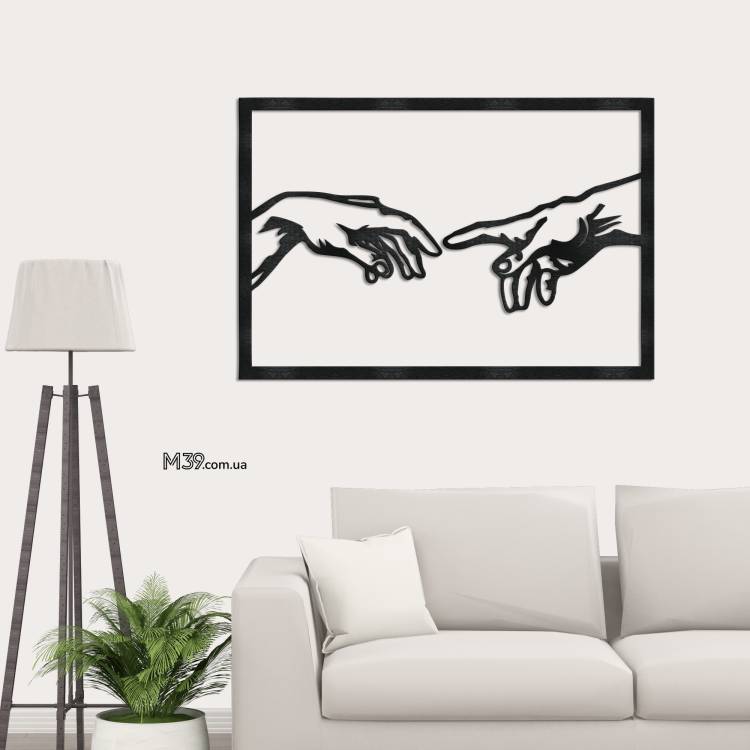 Декор з Дерева на Стіну - панно "Руки", мінімалістичний декор m39.com.ua Декор з Дерева на Стіну - панно "Руки", мінімалістичний декор