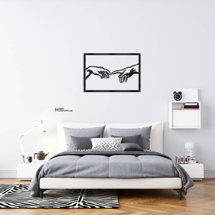 Декор з Дерева на Стіну - панно "Руки", мінімалістичний декор m39.com.ua Декор з Дерева на Стіну - панно "Руки", мінімалістичний декор