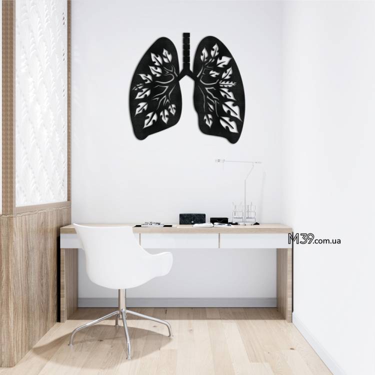 Подарунок Лікарю - Панно "Легені", 3д картина з дерева m39.com.ua Подарунок Лікарю - Панно "Легені", 3д картина з дерева