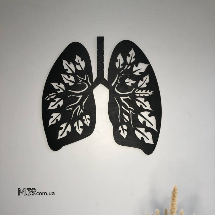 Подарунок Лікарю - Панно "Легені", 3д картина з дерева m39.com.ua Подарунок Лікарю - Панно "Легені", 3д картина з дерева