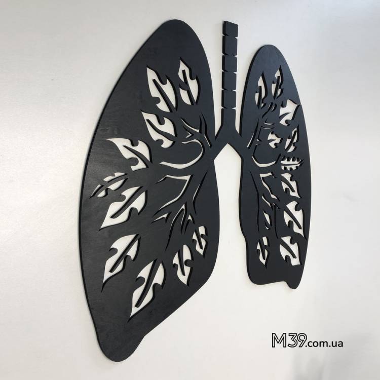 Подарунок Лікарю - Панно "Легені", 3д картина з дерева m39.com.ua Подарунок Лікарю - Панно "Легені", 3д картина з дерева