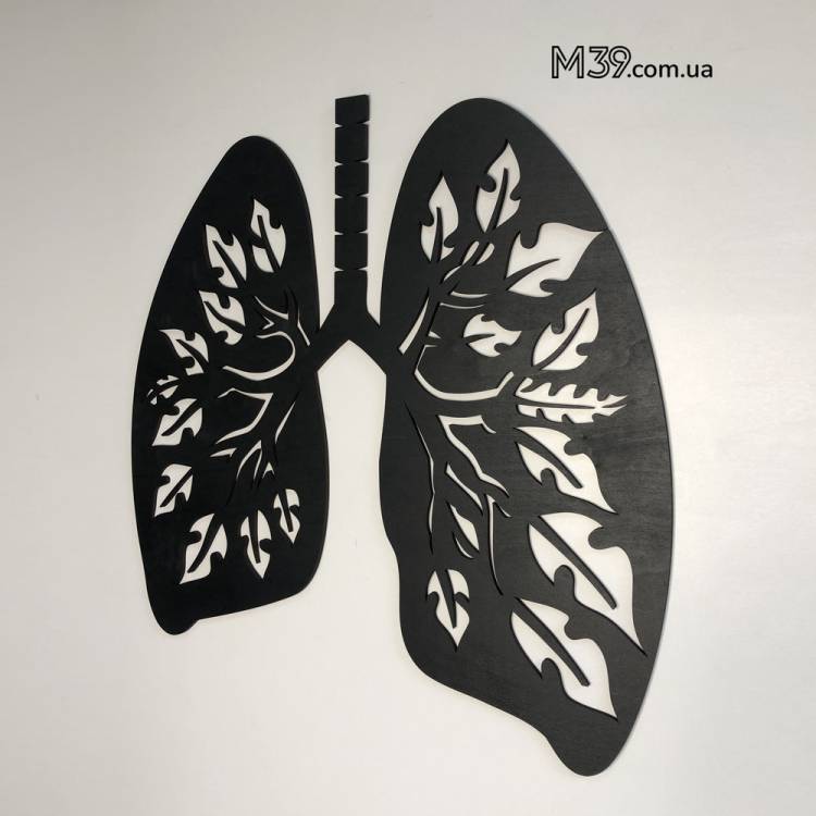 Подарунок Лікарю - Панно "Легені", 3д картина з дерева m39.com.ua Подарунок Лікарю - Панно "Легені", 3д картина з дерева