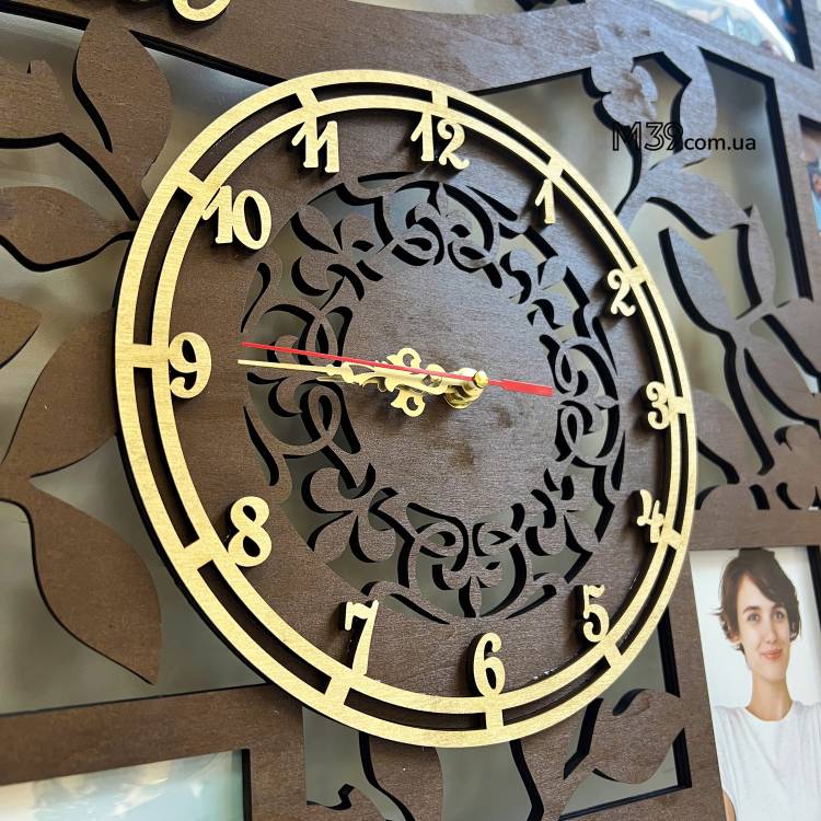 Подарунок на День Народження - Годинник "З Днем Народження" з Фоторамками