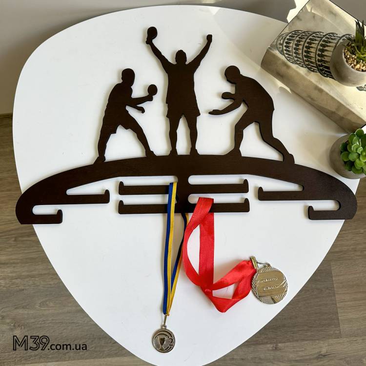 Медальниця Настільний Теніс, Пінг-Понг з Дерева