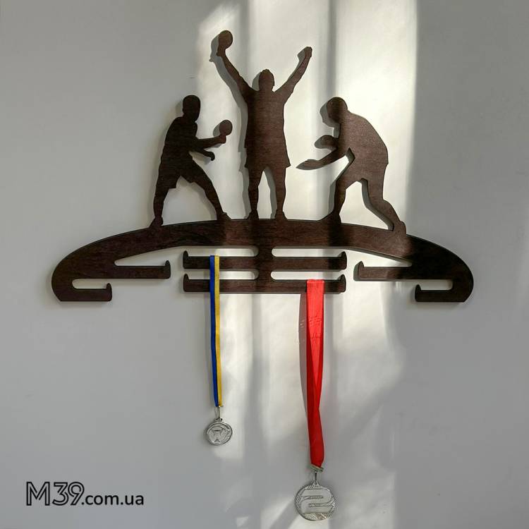 Медальниця Настільний Теніс, Пінг-Понг з Дерева