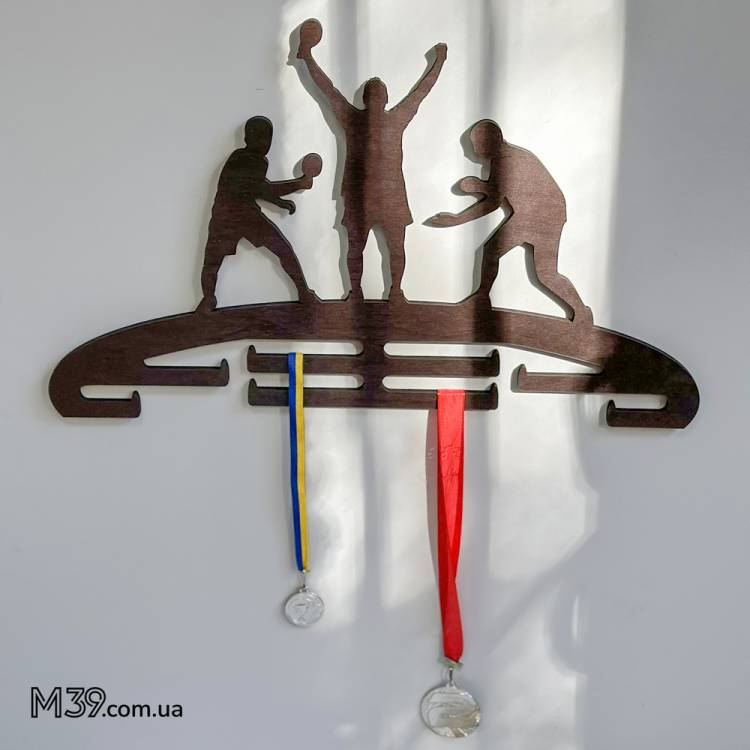 Медальниця Настільний Теніс, Пінг-Понг з Дерева