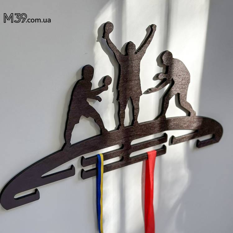 Медальниця Настільний Теніс, Пінг-Понг з Дерева