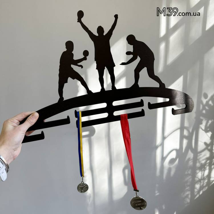 Медальниця Настільний Теніс, Пінг-Понг з Дерева