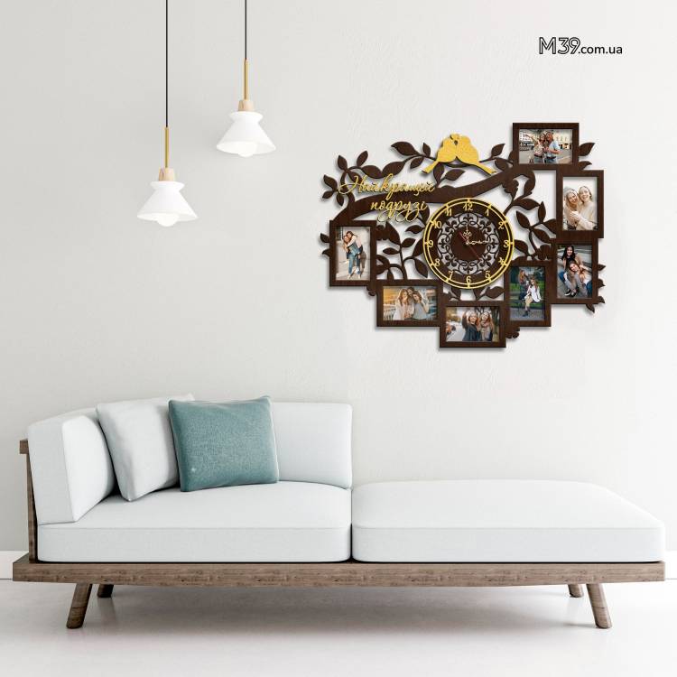 Подарок Подруге - Часы "Лучшей Подруге" с фоторамками m39.com.ua Подарок Подруге - Часы "Лучшей Подруге" с фоторамками