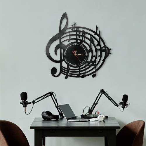 Настінний Годинник з Дерева — Оригінальний Подарунок до Дня Працівника Радіо