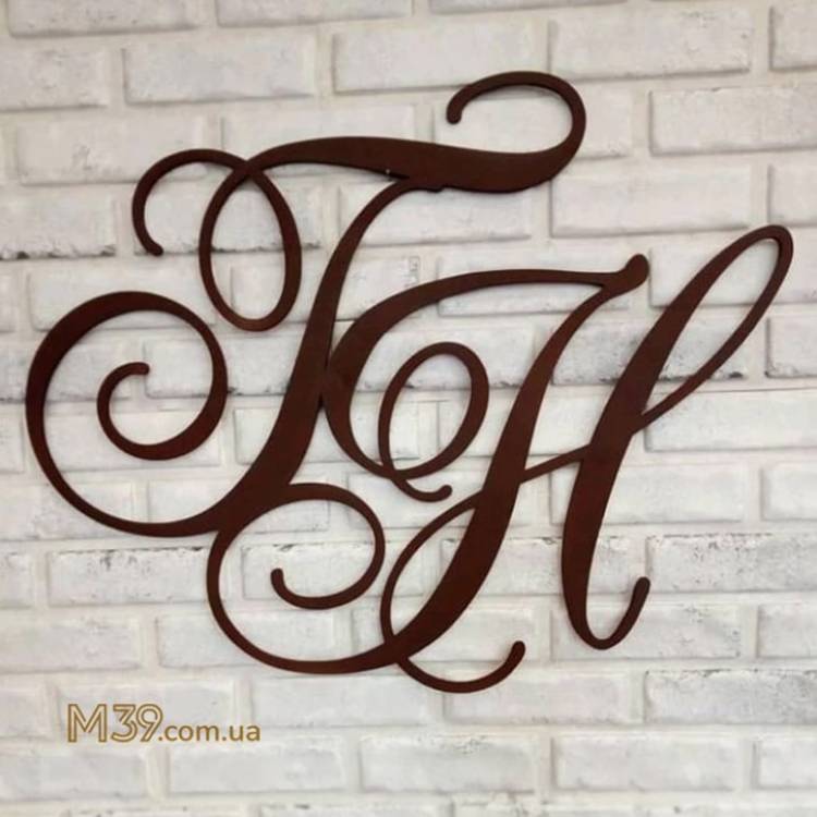 Инициалы на свадьбу