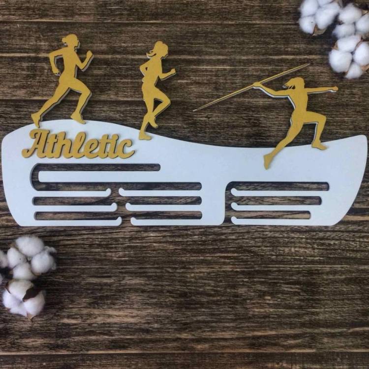 Медальница из дерева Атлетика Athletics