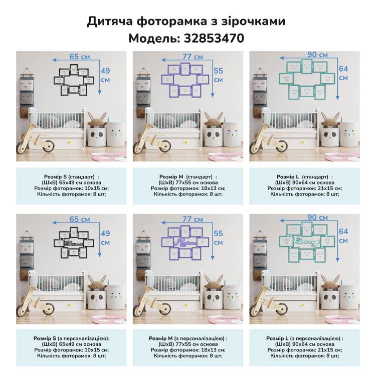 Дитяча фоторамка з ім
