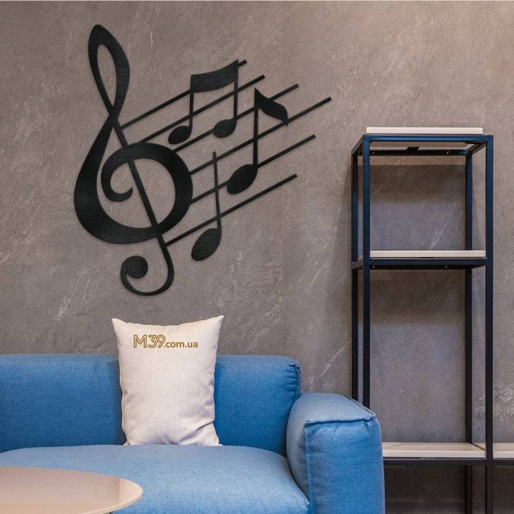 Музыкальный декор для пианиста – деревянное панно «Скрипичный ключ» m39.com.ua Музыкальный декор для пианиста – деревянное панно «Скрипичный ключ»