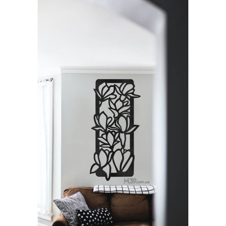 Деревянное декоративное вертикальное панно Орхидеи m39.com.ua Деревянное декоративное вертикальное панно Орхидеи