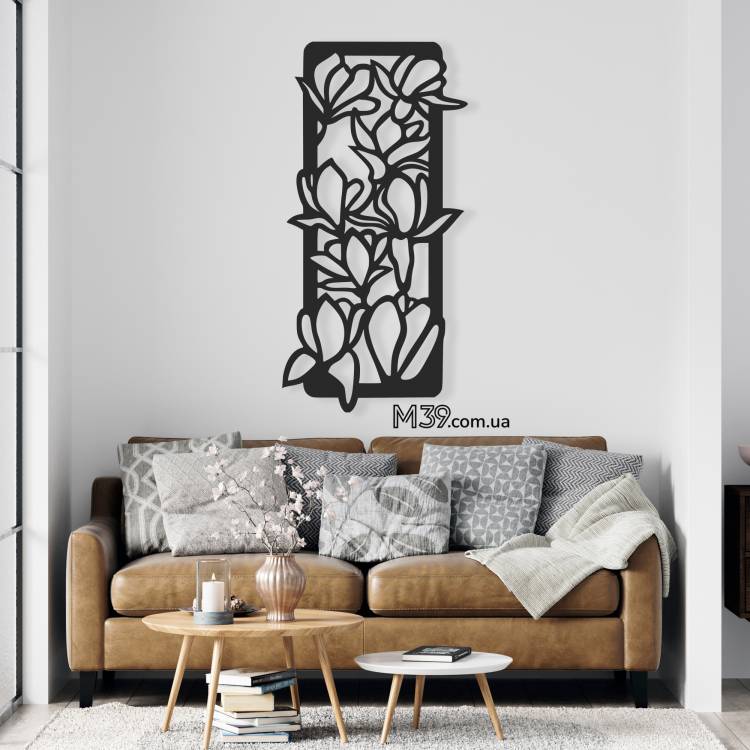 Деревянное декоративное вертикальное панно Орхидеи m39.com.ua Деревянное декоративное вертикальное панно Орхидеи