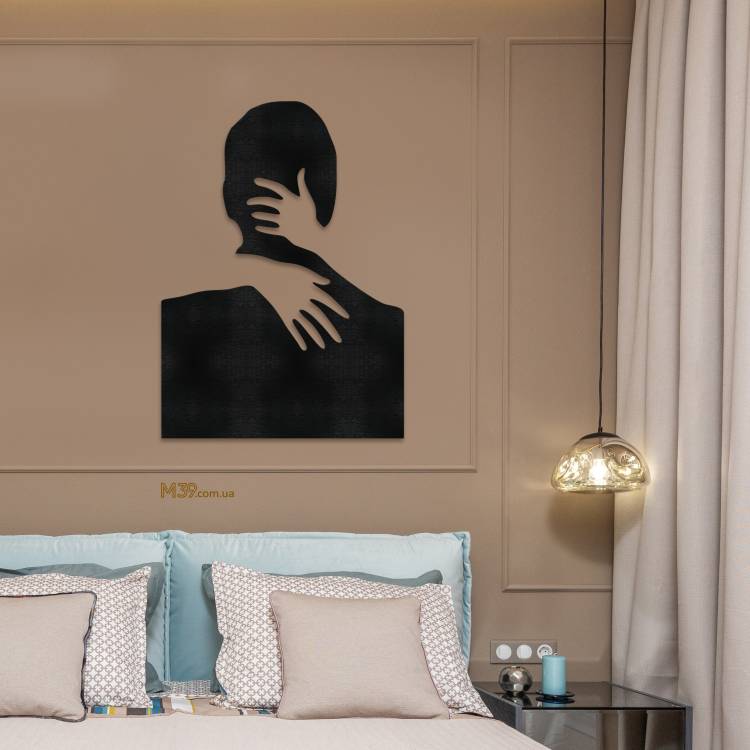 Романтический декор для комнаты из дерева - декоративное панно "Объятия" m39.com.ua Романтический декор для комнаты из дерева - декоративное панно "Объятия"