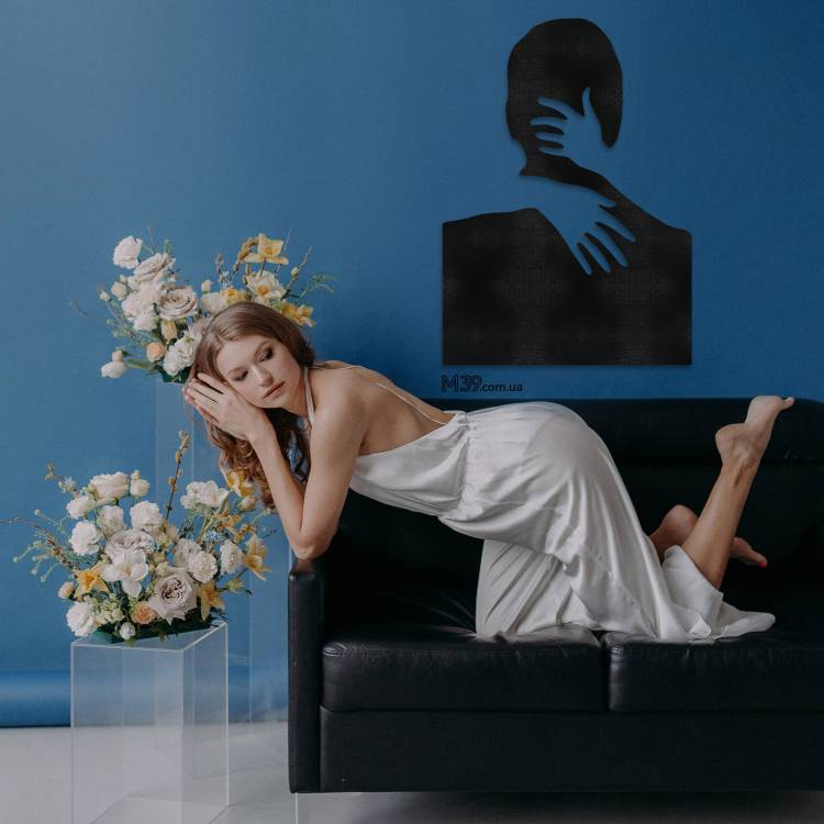 Романтический декор для комнаты из дерева - декоративное панно "Объятия" m39.com.ua Романтический декор для комнаты из дерева - декоративное панно "Объятия"