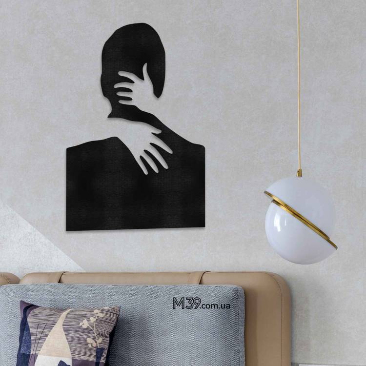 Романтический декор для комнаты из дерева - декоративное панно "Объятия"