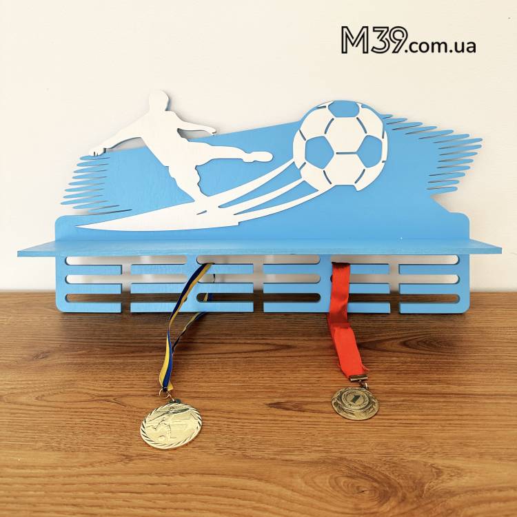 Медальница из дерева Футбол