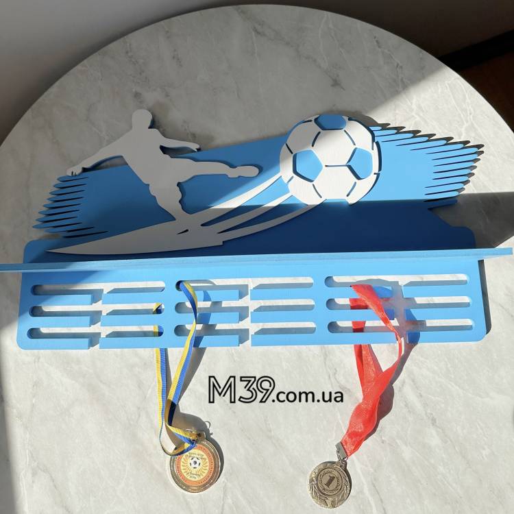 Медальница из дерева Футбол