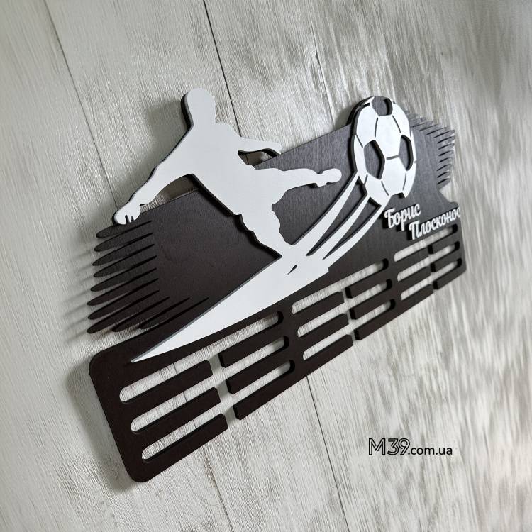 Медальница из дерева Футбол
