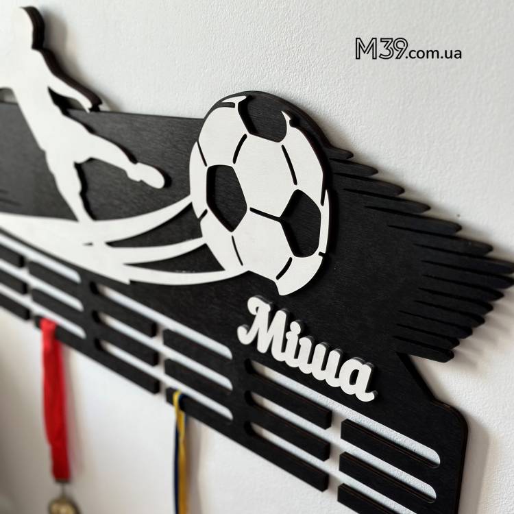 Медальница из дерева Футбол m39.com.ua Медальница из дерева Футбол
