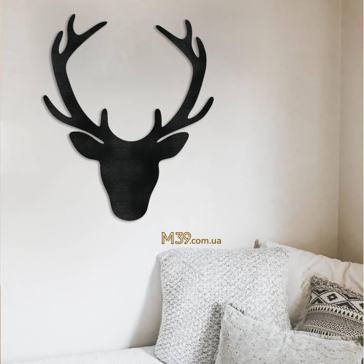 Голова Оленя Панно на стіну з дерева m39.com.ua Голова Оленя Панно на стіну з дерева