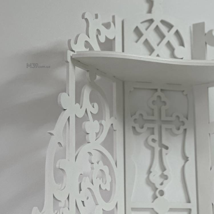 Іконостас домашній з дерева Настінний. Поличка для ікон