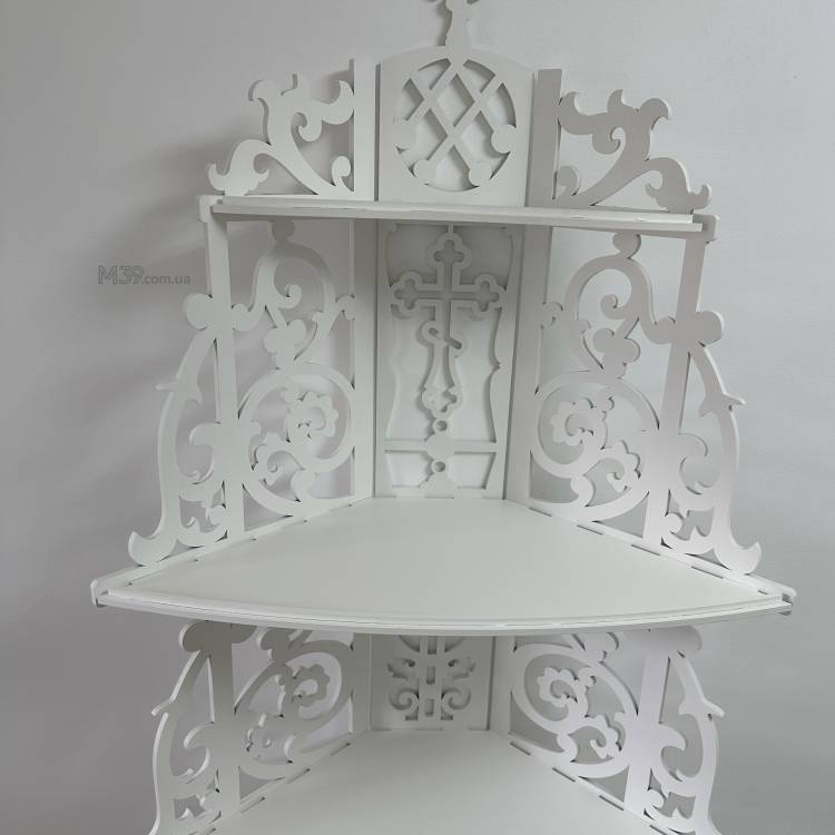 Іконостас домашній з дерева Настінний. Поличка для ікон